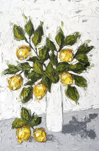 Lemons In White III by Christie Younger